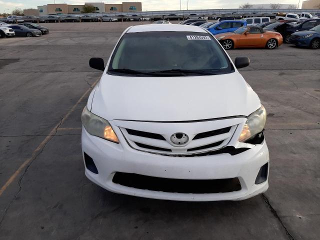 2T1BU4EE5BC586681 - 2011 TOYOTA COROLLA BASE WHITE photo 5