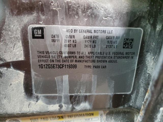 1G1ZG5E73CF119399 - 2012 CHEVROLET MALIBU LTZ ყავისფერი ფოტო 12