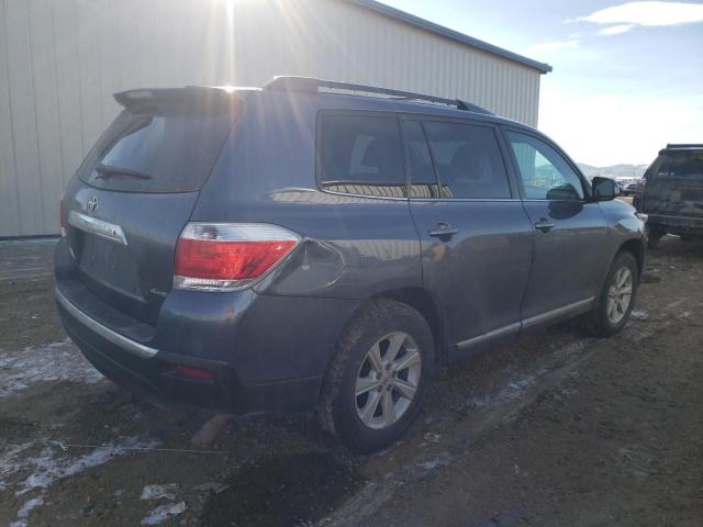 5TDBK3EH0CS150548 - 2012 TOYOTA HIGHLANDER BASE أزرق صورة 3