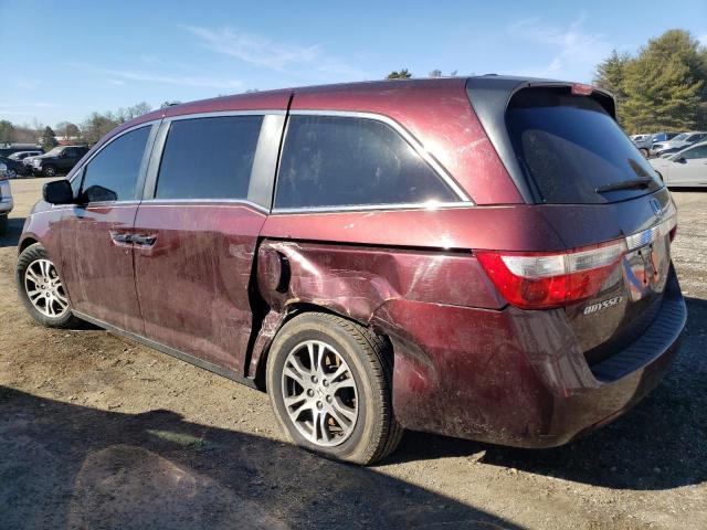 5FNRL5H68CB129906 - 2012 HONDA ODYSSEY EXL MAROON photo 2