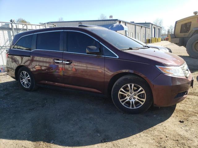 5FNRL5H68CB129906 - 2012 HONDA ODYSSEY EXL MAROON photo 4