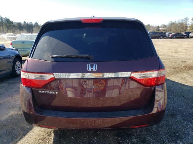 5FNRL5H68CB129906 - 2012 HONDA ODYSSEY EXL MAROON photo 6