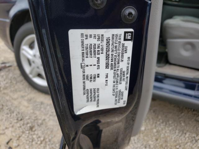 1GNDV23L25D219392 - 2005 CHEVROLET UPLANDER LS BLUE photo 13