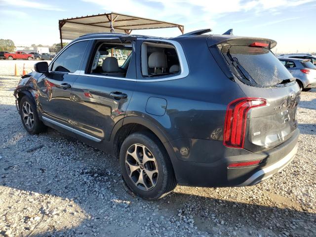 5XYP3DHC0LG004141 - 2020 KIA TELLURIDE EX BLUE photo 2