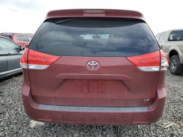 5TDKK3DC4BS085210 - 2011 TOYOTA SIENNA LE RED photo 6