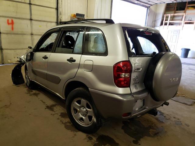 JTEHD20V440020297 - 2004 TOYOTA RAV4 SILVER photo 2