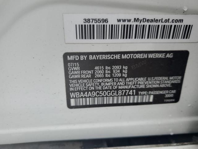 WBA4A9C50GGL87741 - 2016 BMW 428 I GRAN COUPE SULEV WHITE photo 13