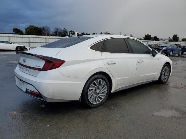 KMHL34JJXLA009933 - 2020 HYUNDAI SONATA HYBRID WHITE photo 3