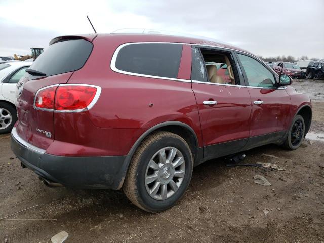 5GAKVBED7BJ345784 - 2011 BUICK ENCLAVE CXL RED photo 3