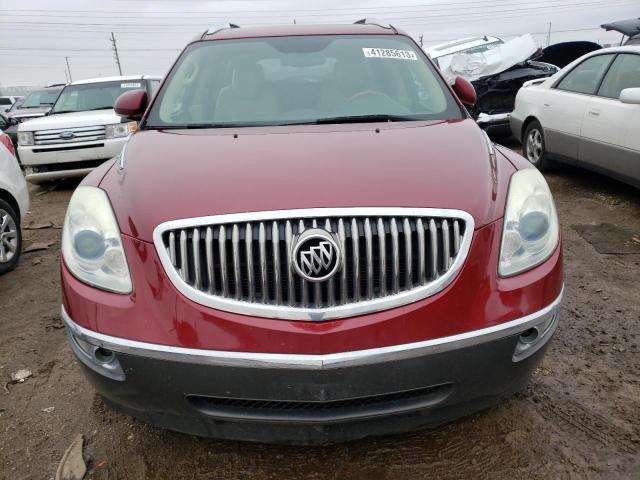 5GAKVBED7BJ345784 - 2011 BUICK ENCLAVE CXL RED photo 5