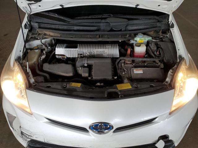 JTDKN3DUXE1738463 - 2014 TOYOTA PRIUS WHITE photo 11