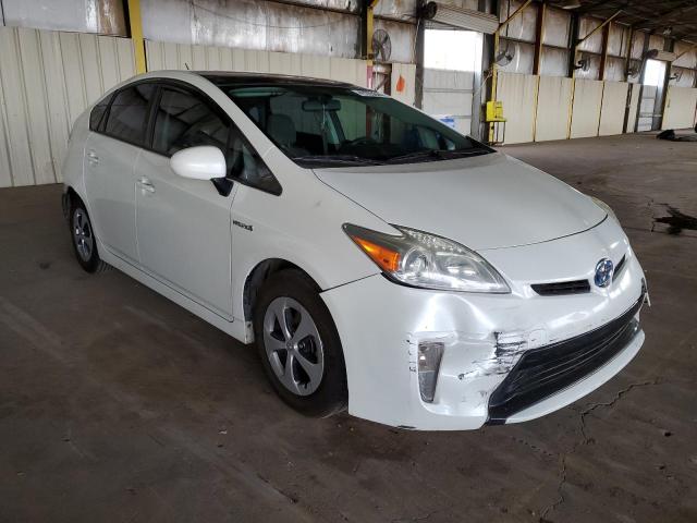 JTDKN3DUXE1738463 - 2014 TOYOTA PRIUS WHITE photo 4