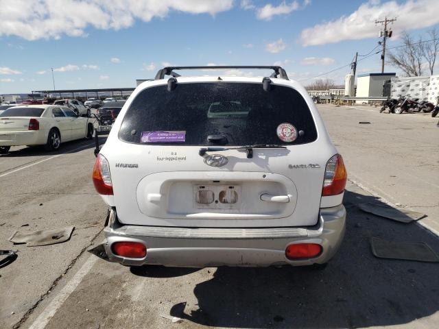 KM8SB12B62U241589 - 2002 HYUNDAI SANTA FE GL WHITE photo 6