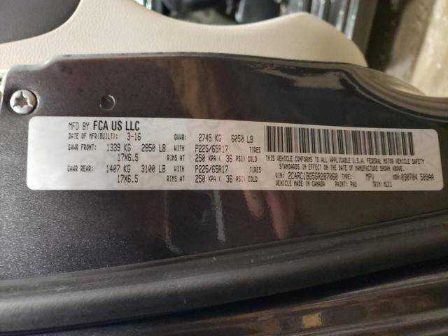 2C4RC1BG5GR287060 - 2016 CHRYSLER TOWN & COU TOURING ნაცრისფერი ფოტო 13