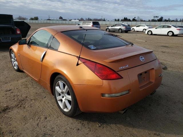 JN1AZ34E15M653098 - 2005 NISSAN 350Z COUPE ORANGE photo 2