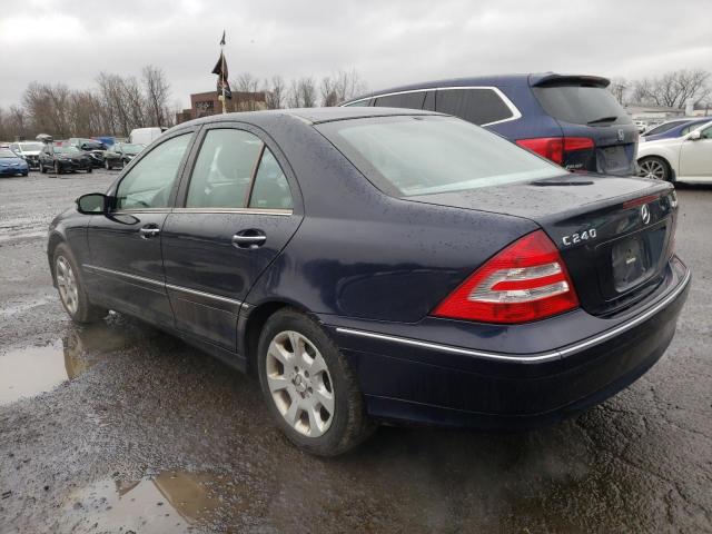 WDBRF81J85F674511 - 2005 MERCEDES-BENZ C 240 4MATIC BLUE photo 2