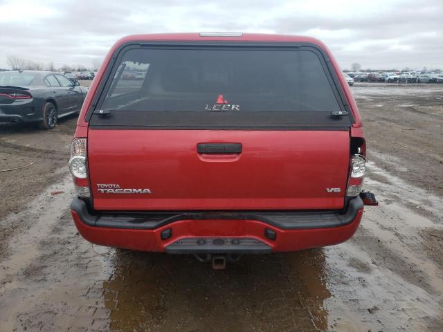 3TMMU4FN5FM081857 - 2015 TOYOTA TACOMA DOUBLE CAB LONG BED RED photo 6