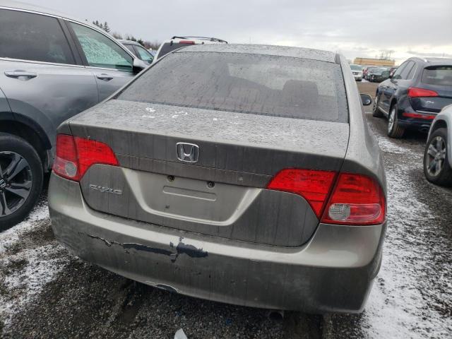 2HGFA16526H002225 - 2006 HONDA CIVIC LX GRAY photo 6