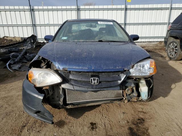 1HGEM22921L051678 - 2001 HONDA CIVIC SI BLUE photo 5