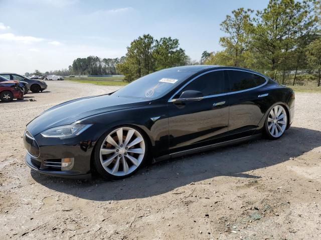 5YJSA1DP7CFP02972 - 2012 TESLA MODEL S Սև լուսանկար 1