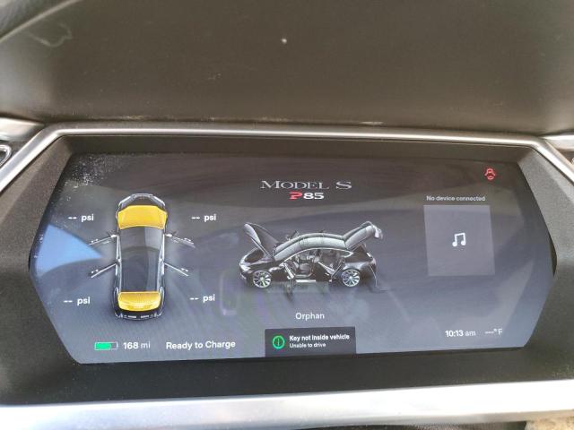 5YJSA1DP7CFP02972 - 2012 TESLA MODEL S Սև լուսանկար 9