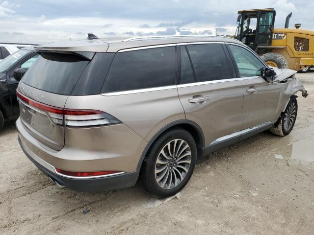 5LM5J7WC5MGL14424 - 2021 LINCOLN AVIATOR RESERVE BROWN photo 3