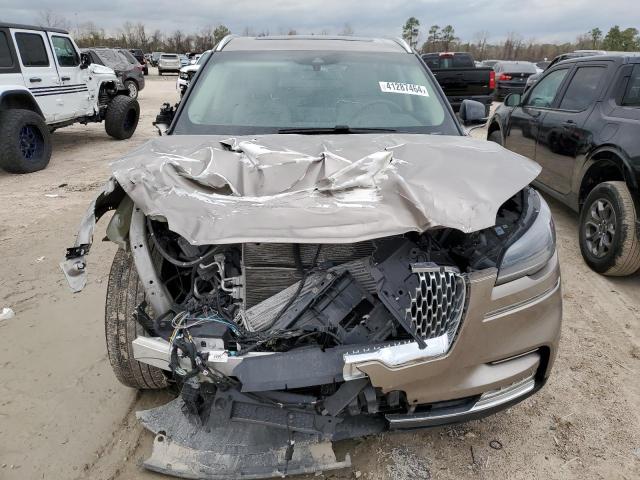 5LM5J7WC5MGL14424 - 2021 LINCOLN AVIATOR RESERVE BROWN photo 5