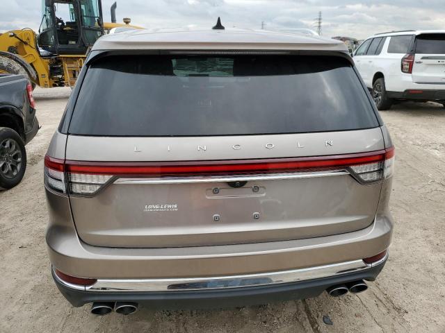 5LM5J7WC5MGL14424 - 2021 LINCOLN AVIATOR RESERVE BROWN photo 6