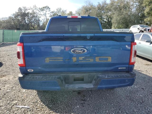 1FTFW1E82NFB66215 - 2022 FORD F150 SUPERCREW BLUE photo 6