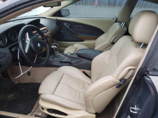 WBAEH73425CF95333 - 2005 BMW 645 CI AUTOMATIC GRAY photo 7