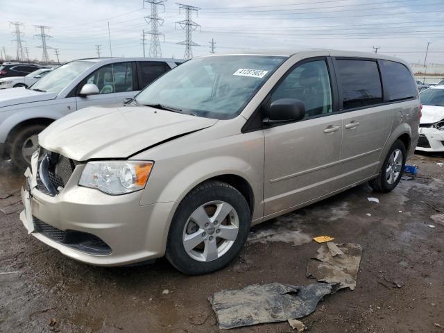 2C4RDGBG9DR622378 - 2013 DODGE GRAND CARA SE BEIGE photo 1