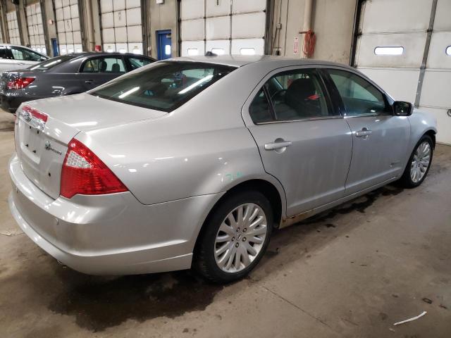 3FADP0L34AR367932 - 2010 FORD FUSION HYBRID SILVER photo 3