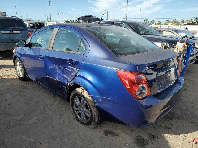 1G1JA5SH1C4228967 - 2012 CHEVROLET SONIC LS 蓝色 照片 2