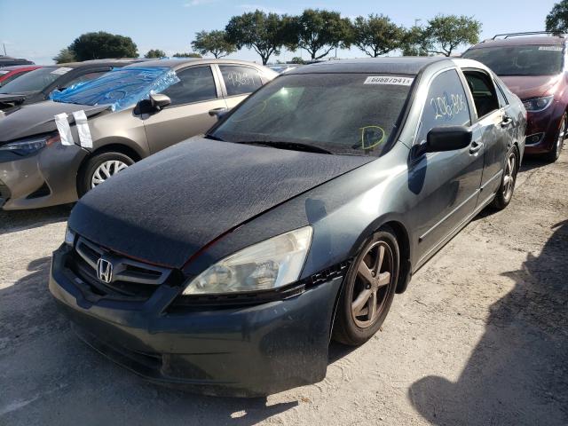 1HGCM56884A036452 - 2004 HONDA ACCORD EX GRAY photo 2