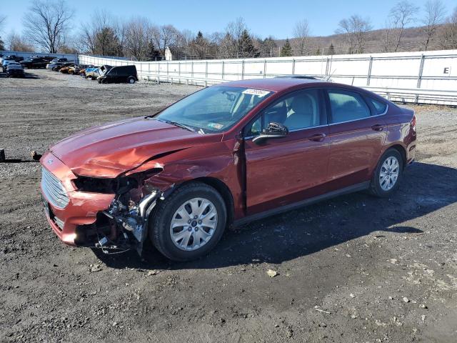 3FA6P0G77ER339103 - 2014 FORD FUSION S RED photo 1