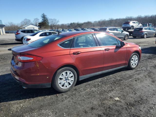 3FA6P0G77ER339103 - 2014 FORD FUSION S RED photo 3