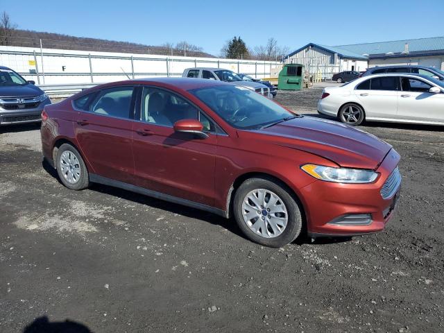 3FA6P0G77ER339103 - 2014 FORD FUSION S RED photo 4