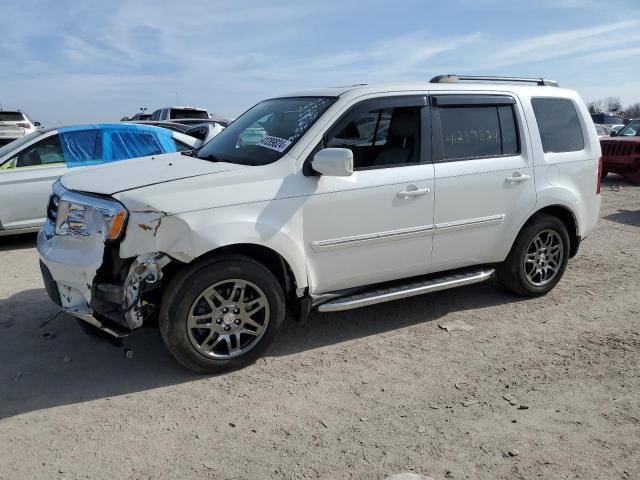 5FNYF4H99EB009154 - 2014 HONDA PILOT TOURING WHITE photo 1