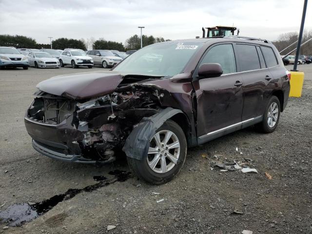 5TDBK3EH3CS134697 - 2012 TOYOTA HIGHLANDER BASE Bordeaux photo 1