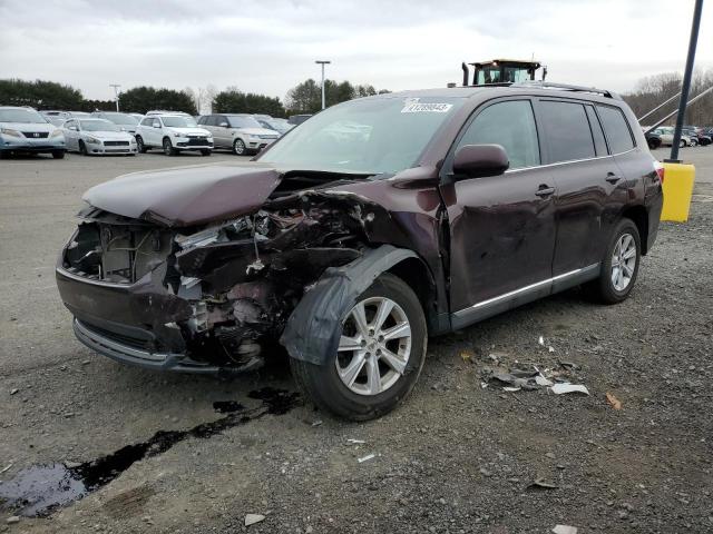 5TDBK3EH3CS134697 - 2012 TOYOTA HIGHLANDER BASE BURGUNDY photo 1