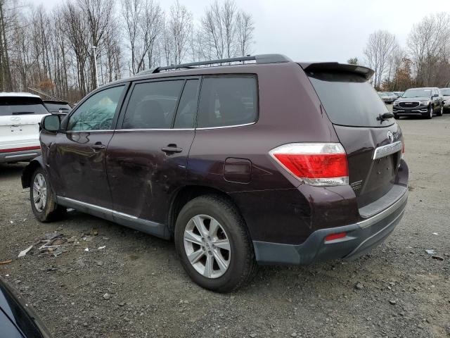 5TDBK3EH3CS134697 - 2012 TOYOTA HIGHLANDER BASE Bordeaux photo 2