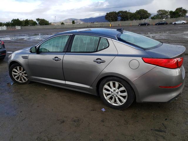 5XXGN4A75EG326952 - 2014 KIA OPTIMA EX GRAY photo 2