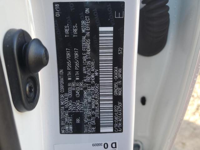 JTEBU5JR9J5539062 - 2018 TOYOTA 4RUNNER SR5/SR5 PREMIUM WHITE photo 14