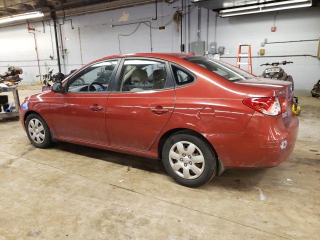 KMHDU46D08U313363 - 2008 HYUNDAI ELANTRA GLS RED photo 2