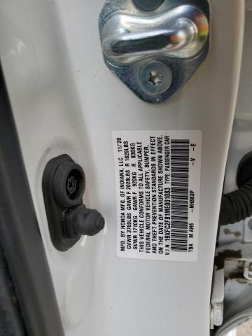 19XFC2F81ME001083 - 2021 HONDA CIVIC SPORT 白色 照片 12