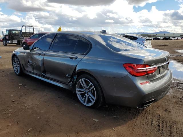 WBA7F2C53JG423614 - 2018 BMW 750 XI GRAY photo 2