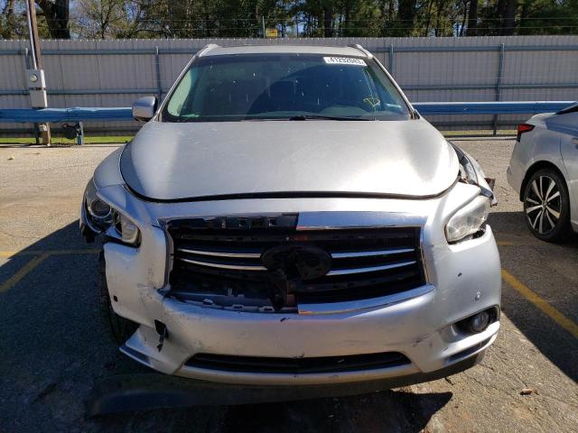 5N1AL0MN3DC343564 - 2013 INFINITI JX35 SILVER photo 5