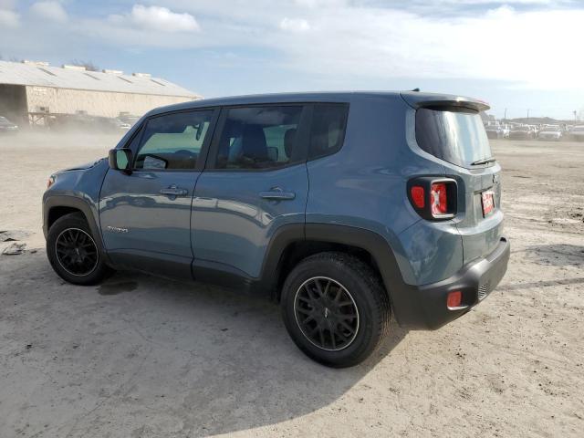 ZACCJAAB6HPG17327 - 2017 JEEP RENEGADE SPORT TEAL photo 2