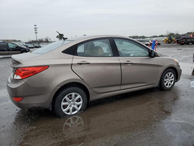 KMHCT4AEXDU282387 - 2013 HYUNDAI ACCENT GLS BEIGE photo 3