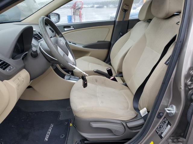 KMHCT4AEXDU282387 - 2013 HYUNDAI ACCENT GLS BEIGE photo 7